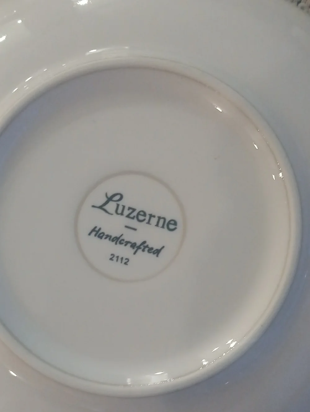 2 Luzerne Handcrafted Ceramic Decorative Plates